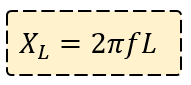 fórmula de la reactancia inductiva